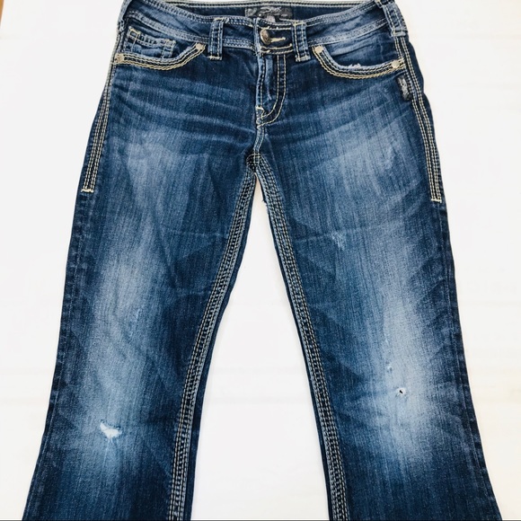 Silver Suki Surplus Bootcut dark wash jeans Sz 28 - Picture 4 of 7